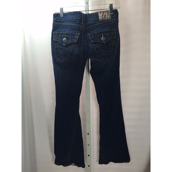 Womens TRUE RELIGION Joey Big T Boot Cut Jeans Sz 26 - Picture 6 of 6
